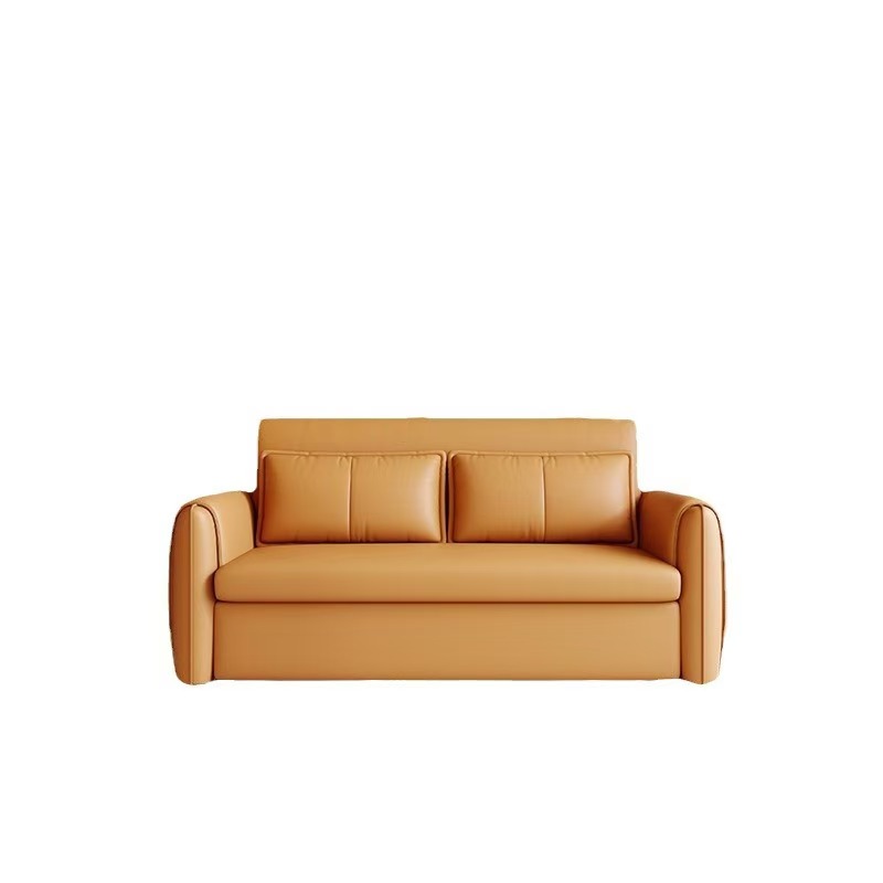 景山百岁 智能电动沙发床两用折叠防猫爪布真皮多功能卧室小户型双人伸缩床高清大图