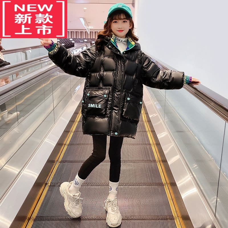 可莉允女童棉衣免洗外套冬装2022新款中大童加厚棉服女孩网红棉袄韩版潮图片