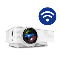 轟天砲GP9WiFi升级版投影仪微型迷你高清家用1080P便携式投影机苹果安卓手机同屏1024×768家庭影院无屏电视投影