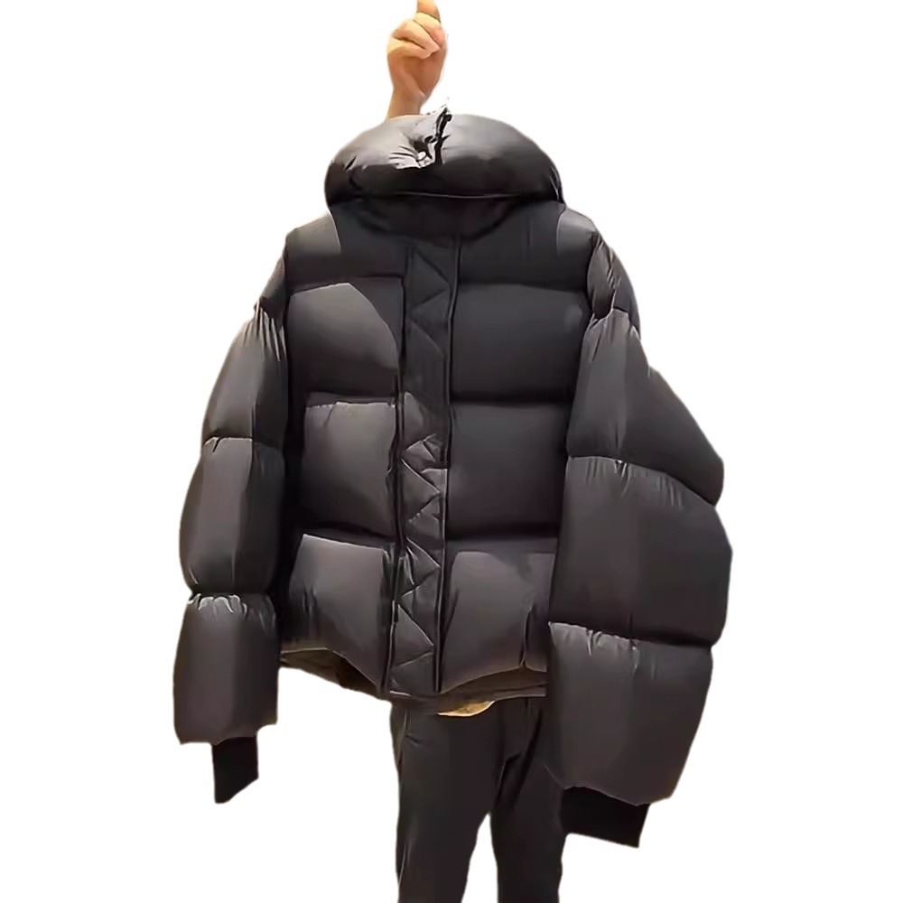 2025年冬季新款高品质超厚短款宽松棉衣棉服小个子连帽面包服外套高清大图