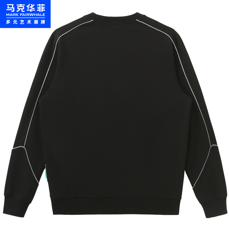马克华菲圆领男士卫衣2022秋季新款潮流创意时尚印花长袖男潮牌
