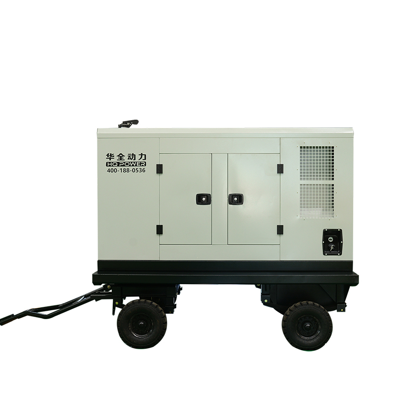 华全(Huaquan)50kw柴油发电机组 移动静音式电站拖车 道路施工专用发电设备 山东潍坊50千瓦小型三相柴油发电机