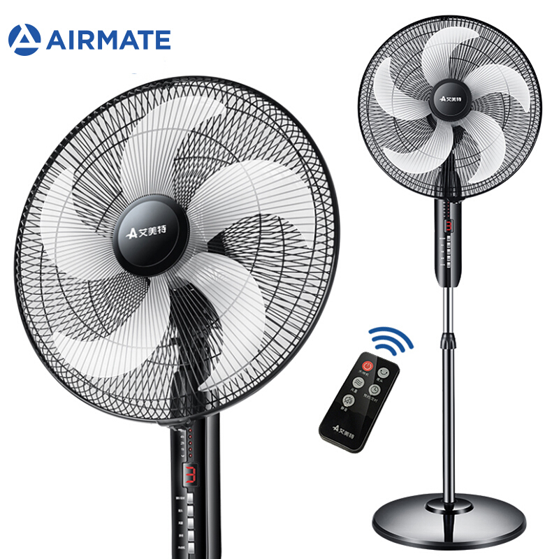 艾美特(Airmate)FSW52R五叶大风量遥控落地扇 家用静音节能电风扇