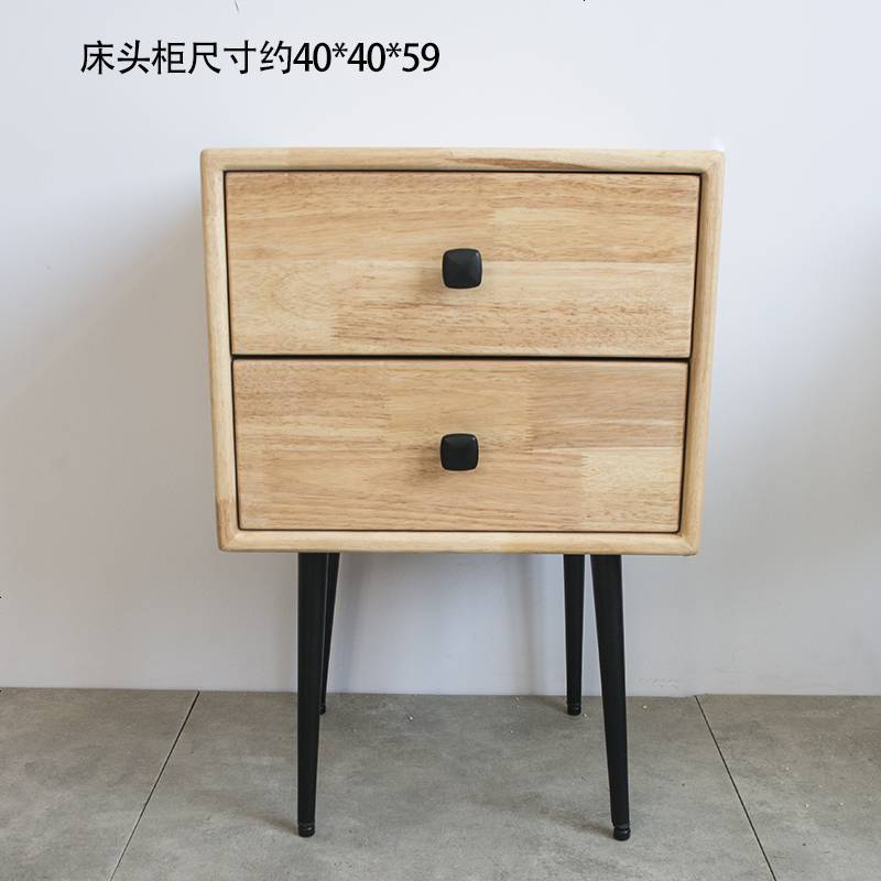 北欧实木梳妆台卧室现代简约网红小户型化妆台风简易化妆桌