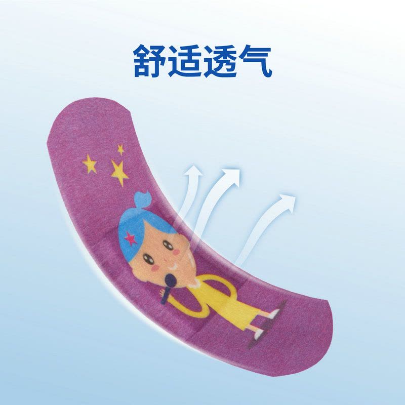 3M创可贴耐适康女少女可爱 透气隔离防护防磨脚ok绷 足跟帖 透气儿童创口贴图片