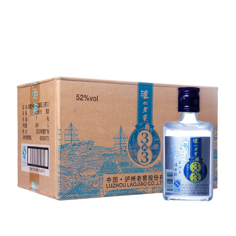 泸州老窖 二曲酒 52度 165ml*16 浓香型白酒
