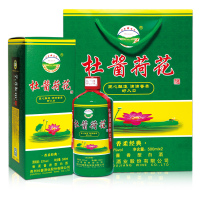 《正品保真》杜酱 贵州茅台镇 杜酱荷花酒 53度香柔酱香型白酒 500ml*6瓶整箱装