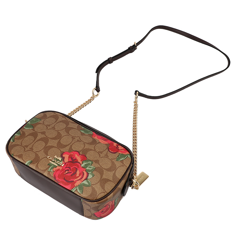 COACH 蔻驰 女斜挎包 女士PVC单肩斜挎包
