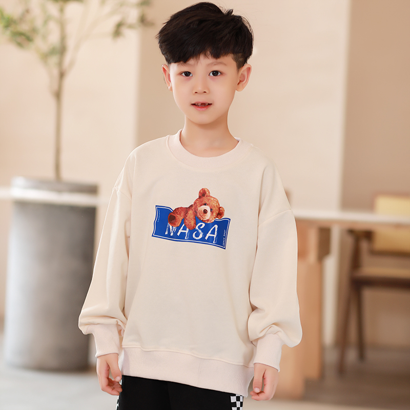 龙之涵(LONGZHIHAN)男童卫衣春秋中大童新款2022长袖童装打底衫
