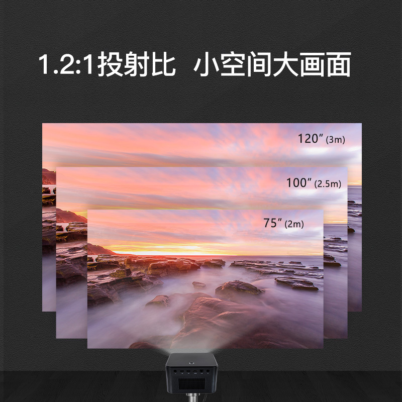 OBE大眼橙X7Pro投影仪 家用投影机 1080P家庭影院 高亮1400ANSI 兼容4K手机便携无线WIFI投屏电视(自动梯形矫正 全局自动对焦)