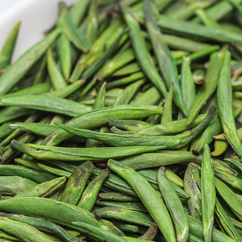 [2021新茶上市]艺福堂青叶甘露明前特级茶叶竹叶形雀舌绿茶春茶散装50g