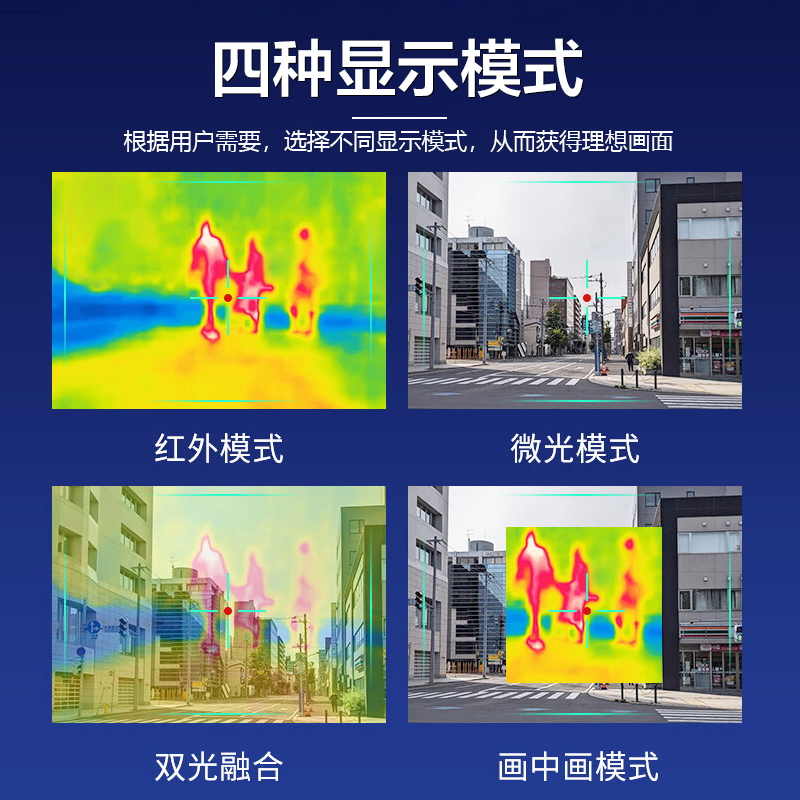 Lcantu徕佳图TI800 双光融合热成像仪 昼夜两用红外侦查望远镜 带GPS高清大图