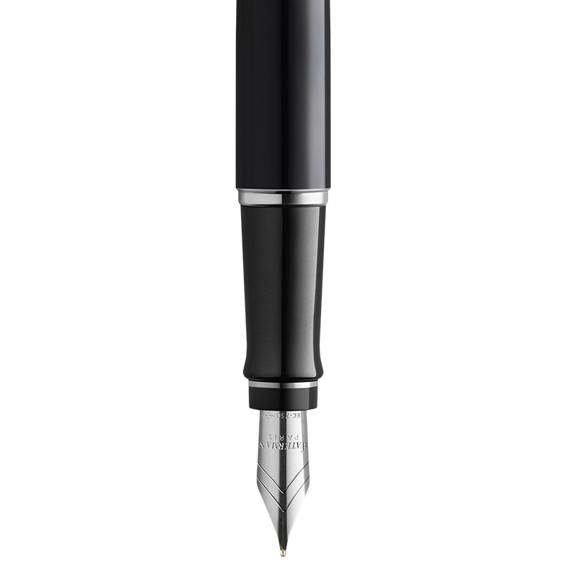 威迪文(WATERMAN)EXPERT系列时尚丽雅黑白夹钢笔/墨水笔