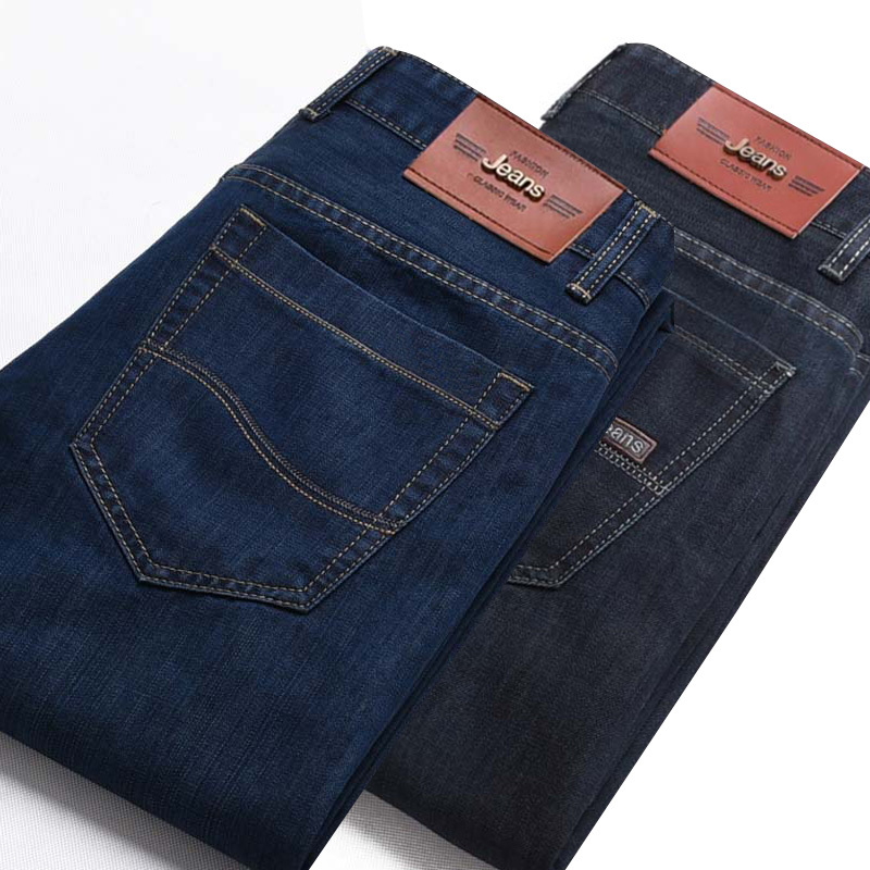牛仔裤男宽松直筒休闲修身弹力韩版潮流裤子男牛仔裤【价格 图片 品牌