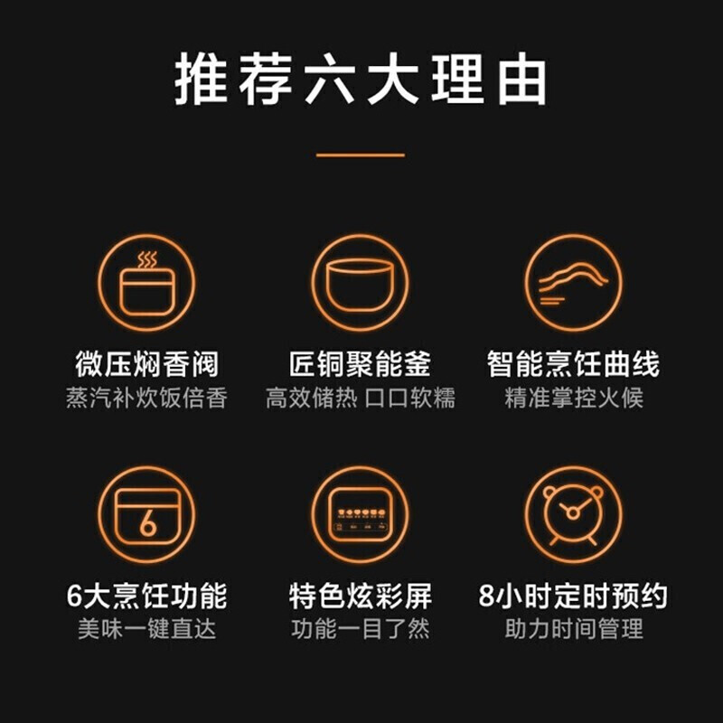 美的(Midea)电饭煲 家用电饭锅2-6人大容量 前置大面板 [容量5L]智能预约多功能煲汤煮米饭 MB-RE529