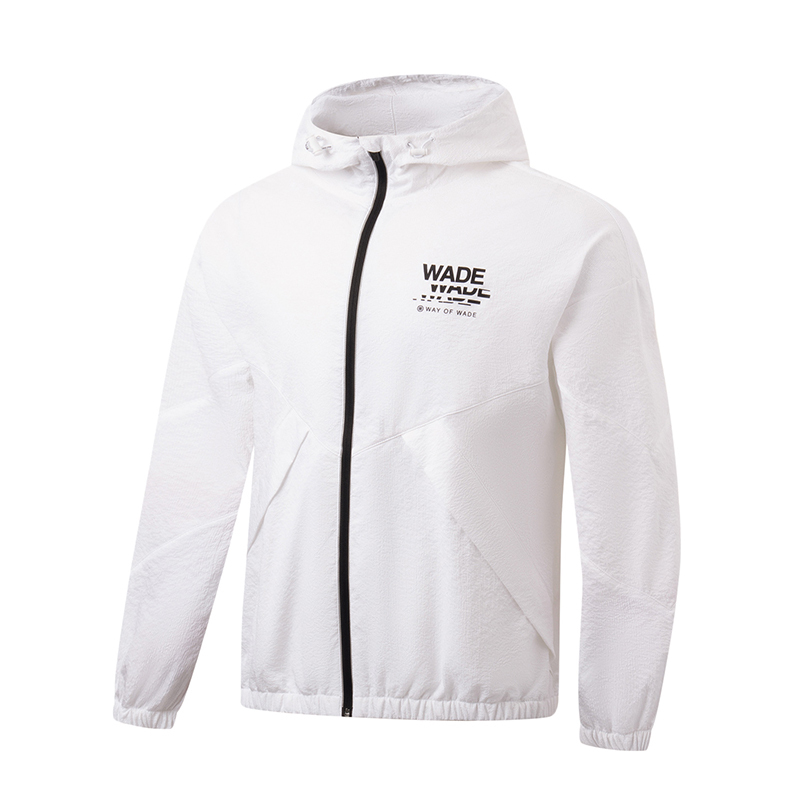 李宁0光防晒衣|男夏季2023新款韦德速干透气外套连帽遮阳运动服