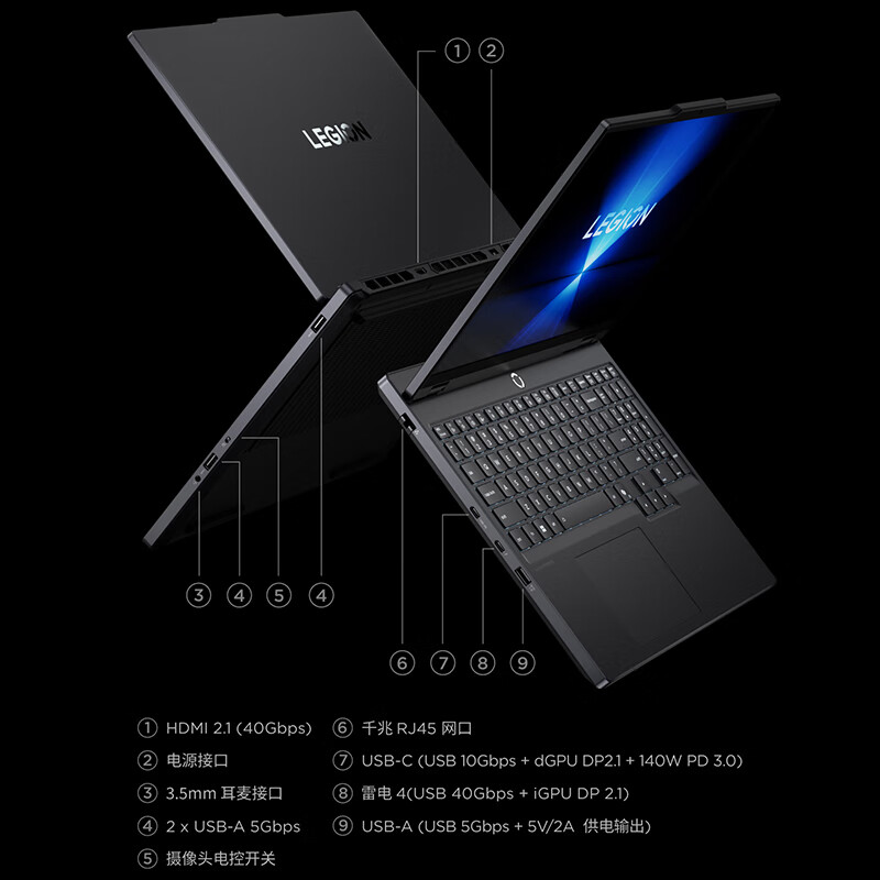 联想(Lenovo)拯救者Y7000 15.3英寸游戏笔记本电脑(Ultra7 255HX 16G 1T RTX5060 8G独显 2.5K 180Hz 高刷)高清大图