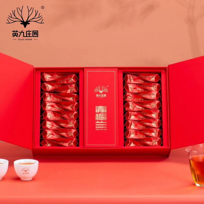 ENJOY MANOR 英九庄园 160g 清栀兰 英红九号 一级 红茶 5g/泡袋 32袋/礼盒 160g/礼盒高清大图