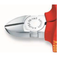 凯尼派克 KNIPEX 70 06 160160mm斜口钳(镀铬头,双色双重材料绝缘手柄,1000V)