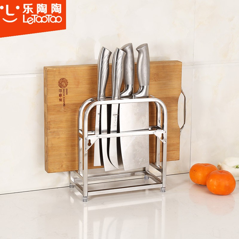 不锈钢砧板架菜板架案板架厨房用品置物架刀座收纳架刀具架子刀架收纳层架 三维工匠高清大图