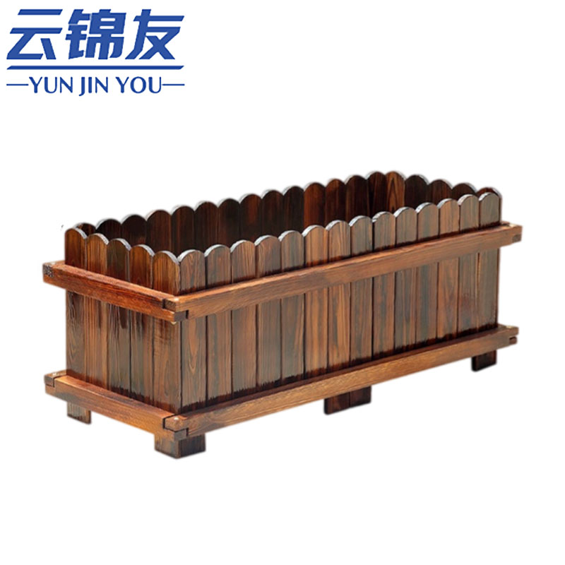 云锦友防腐木花箱 户外花箱120*40cm个 花箱