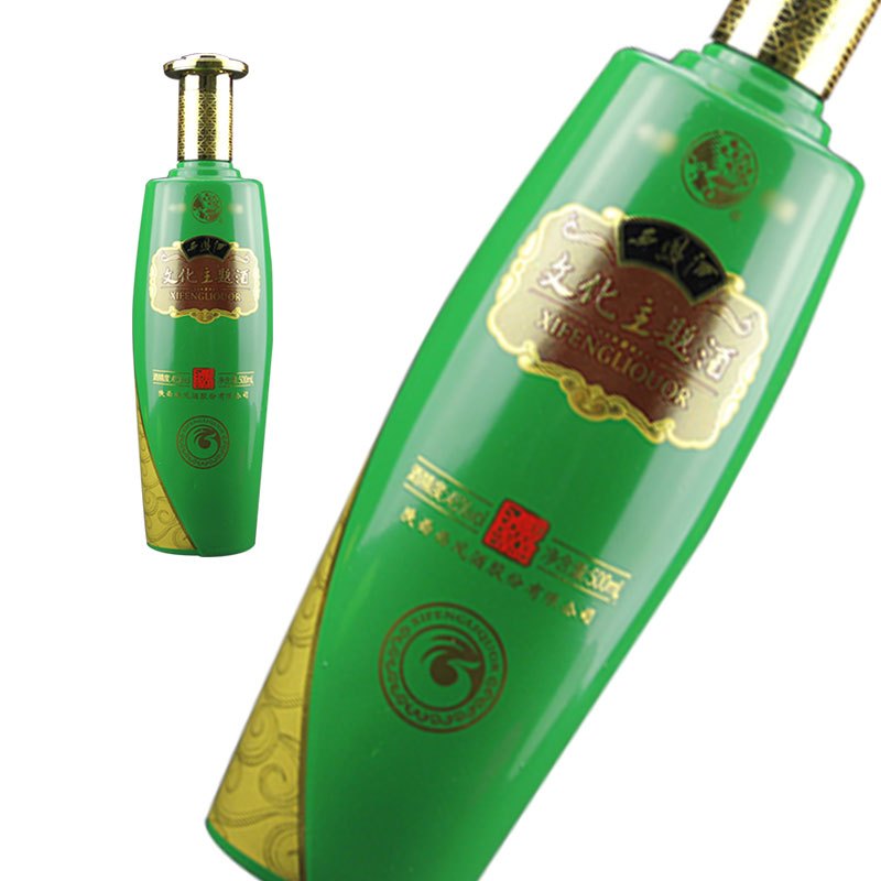陕西西凤酒文化主题酒绿45度绵柔凤香型送礼500ml*6瓶整箱宴请酒