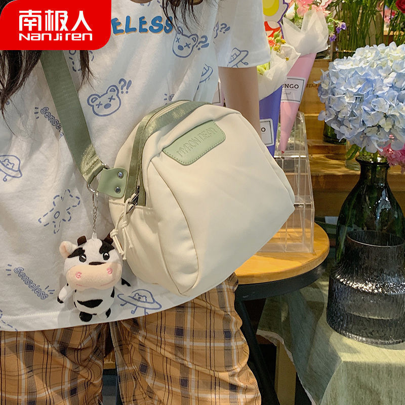 帆布包女夏季包包贝壳包网红胸包女包日系单肩包斜挎包高清大图