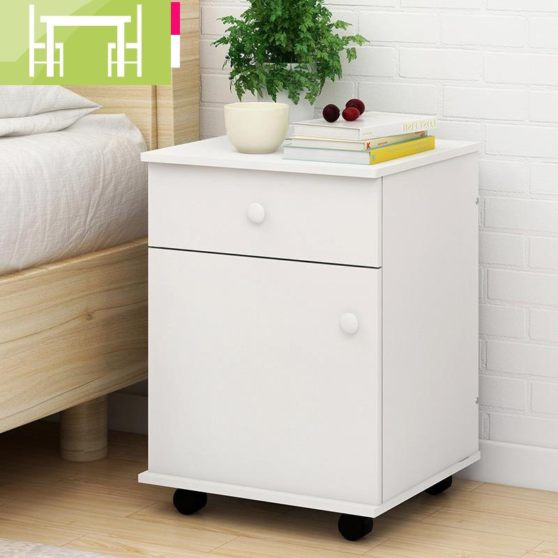 逸家伴侣两床头柜长60宽40高56cm简约现代卧室个性宾馆资料耐刮花白
