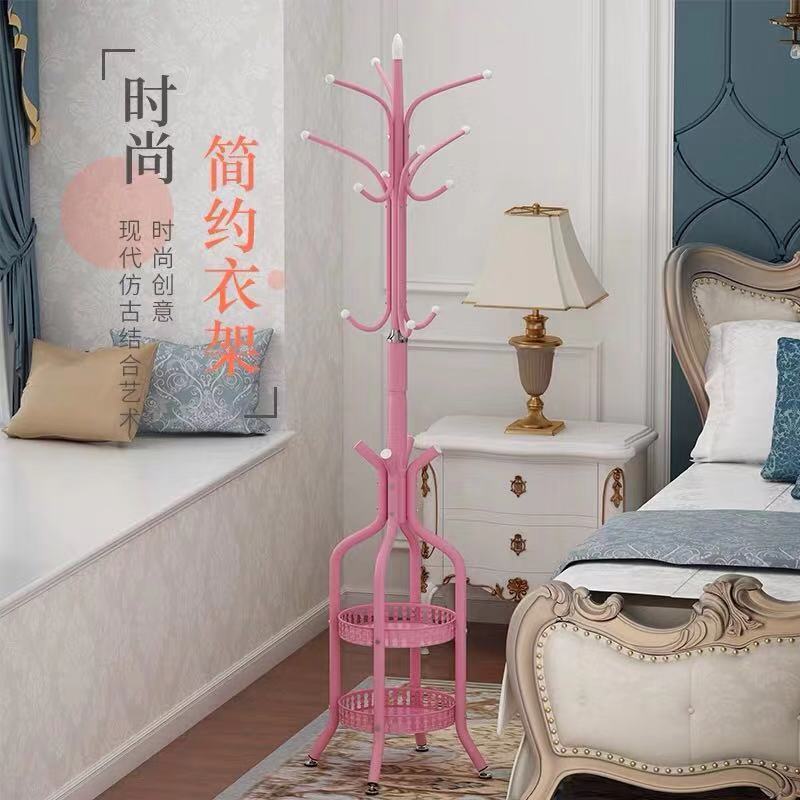 儿童简约现代衣帽架衣架卧室家用挂衣架创意树叶可爱艺术落地