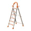 臻远 ZY-T147 多功能梯子家用折叠梯室内踏板楼梯 橙色六步梯