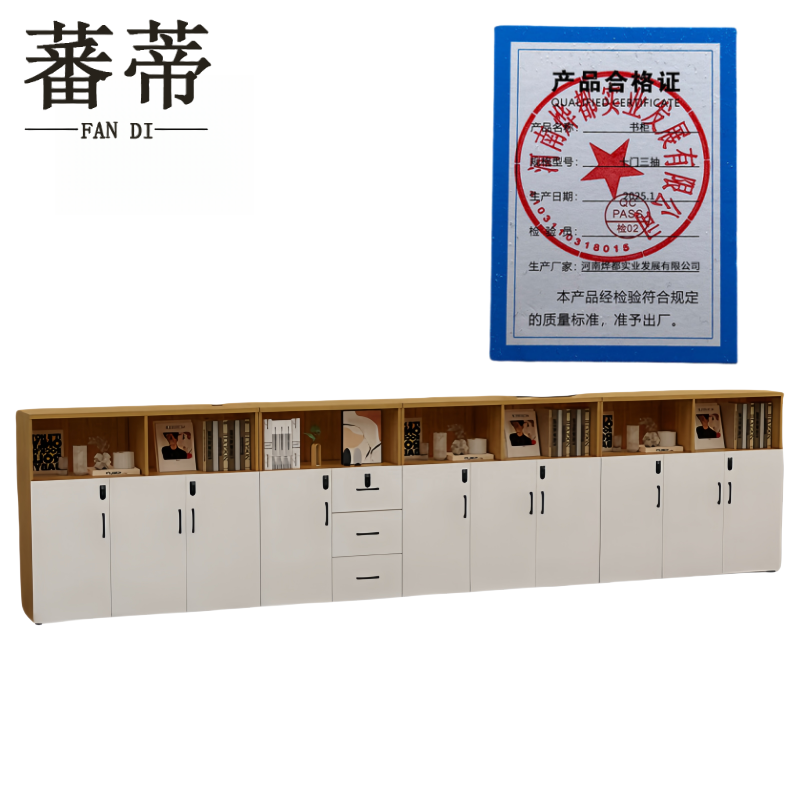 蕃蒂书柜十门三抽台