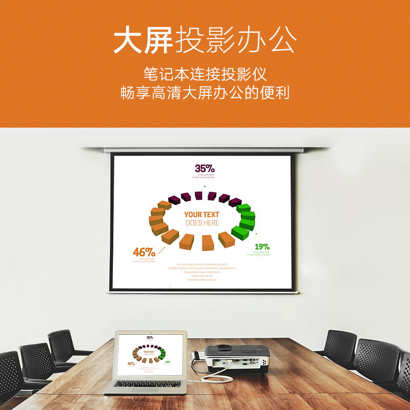 绿联(Ugreen)Mini DP转HDMI转换器线 1.5米20848