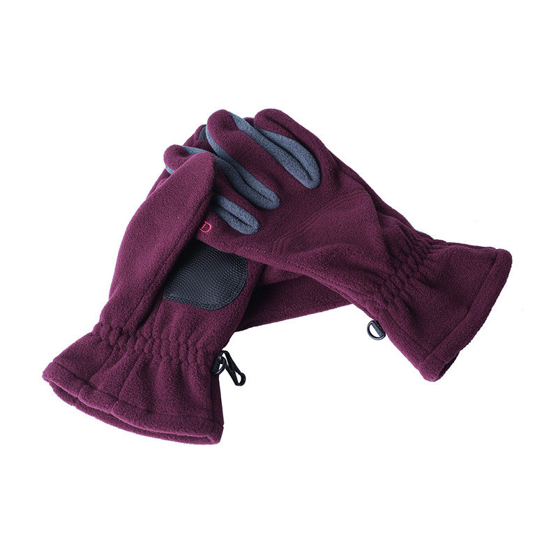 探路者 男式 抓绒手套 ZELG91505 (三色可选 黑色/碳灰、深海蓝/宝蓝、醇红/碳灰 ) (单位:双)高清大图