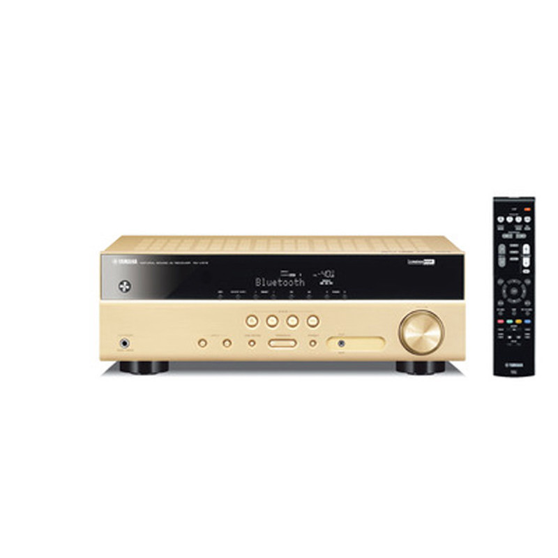 Yamaha/雅马哈 RX-V379 V379 家庭影院5.1AV无线蓝牙数字功率放大 金色