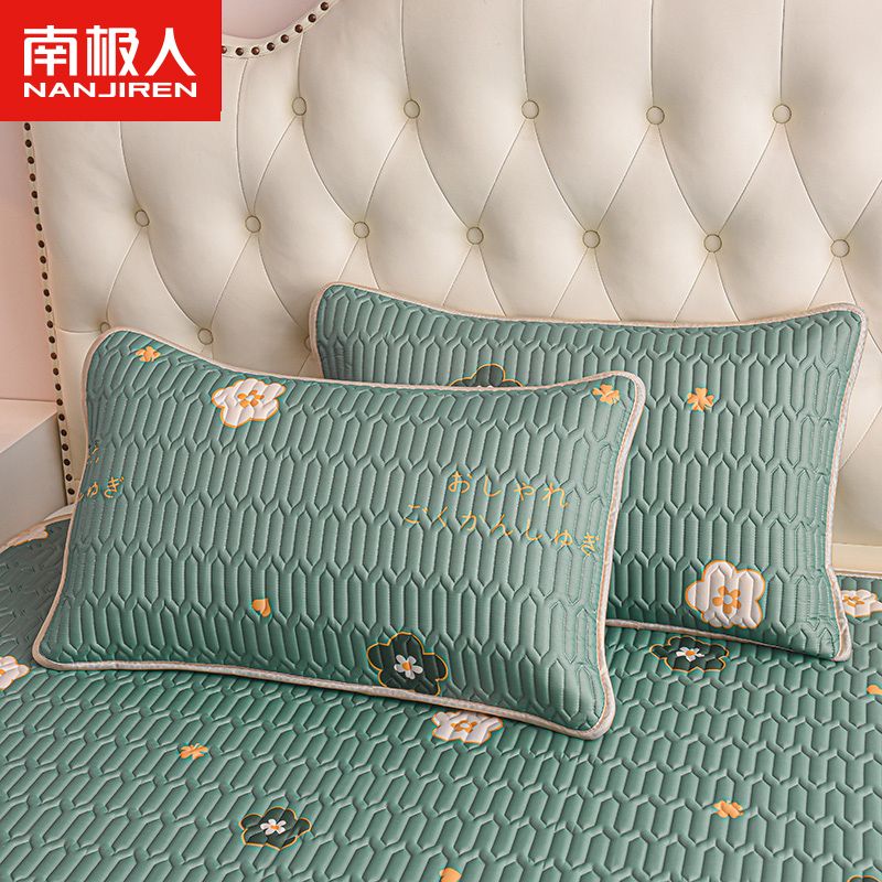 乳胶枕套一对装夏冰丝枕头套48x74cm成人单人一只装可水洗高清大图