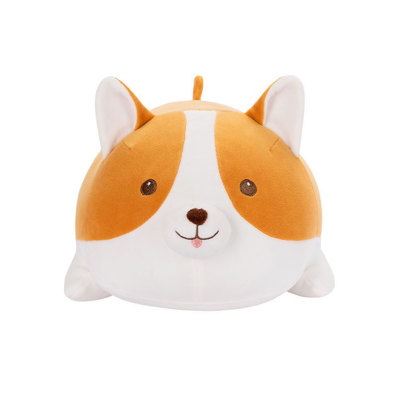 miniso名创优品 柯基毛绒玩具公仔睡觉抱枕可爱趴趴狗少女心玩偶 40*