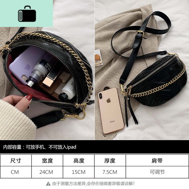 包包网红质感胸包腰包女2020秋冬新款韩版百搭ins时尚单肩斜挎包NEW LAKE女斜挎包图片