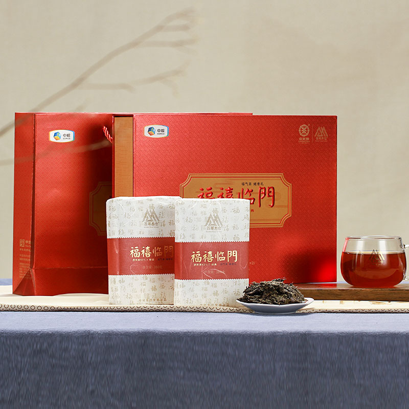 中茶 百年木仓 湖南安化黑茶 福禧临门礼盒 760g