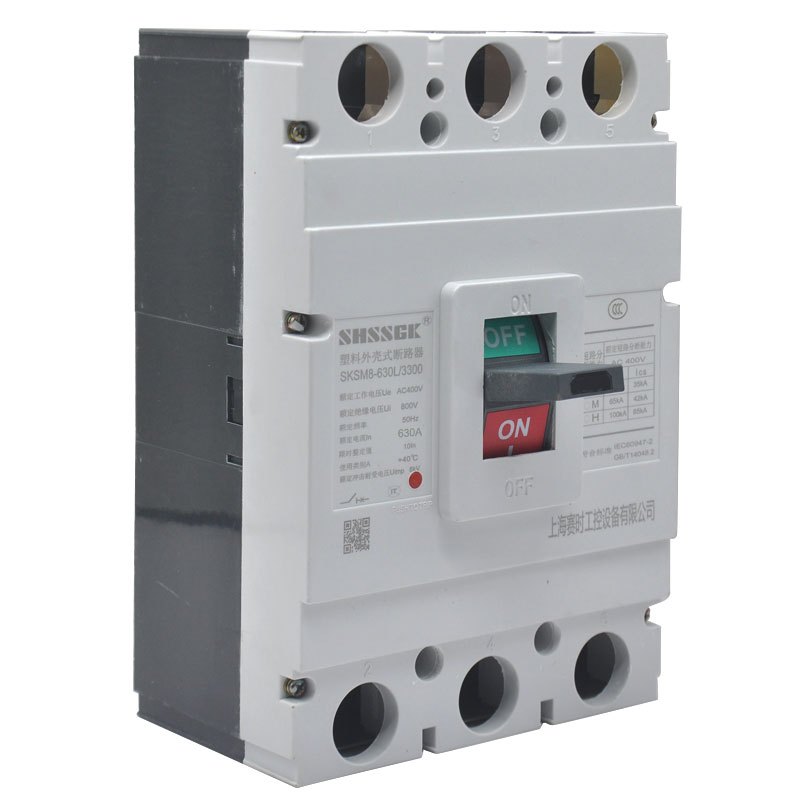 赛时工控(SHSSGK) SKSM8-630L/3300 3P 630A 塑料外壳式断路器 (单位:只) 浅灰