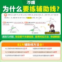 2025版万唯中考数学几何辅助线与中考新考法 初中数学专项训练初二初三中考教辅导书资料七八九年级几何解题方法