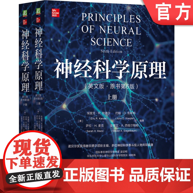 正版 神经科学原理(英文版·原书第6版)神经科学 神经科学原理 诺贝尔奖 教科书金标准 埃里克·R.坎德尔 认知 行高清大图
