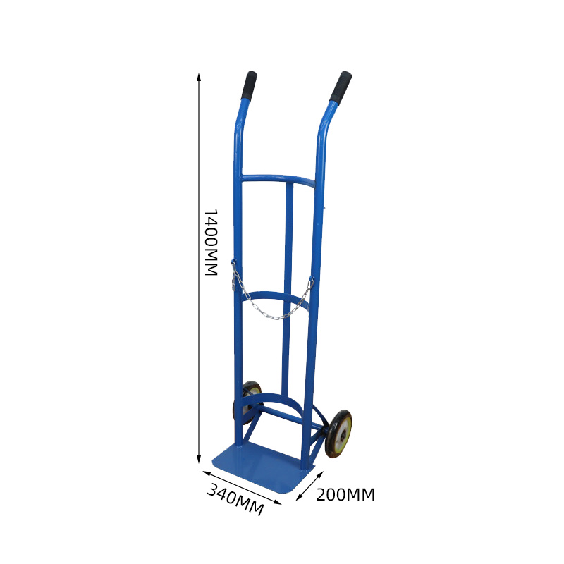 臻远ZY-C03多功能氧气瓶手推车氧气氮气氩气搬运车 两轮推车高清大图