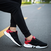 奥休斯(all shoes) 2020新款运动休闲鞋 男舒适百搭低帮透气磨砂皮跑步鞋圆头板鞋帆布鞋