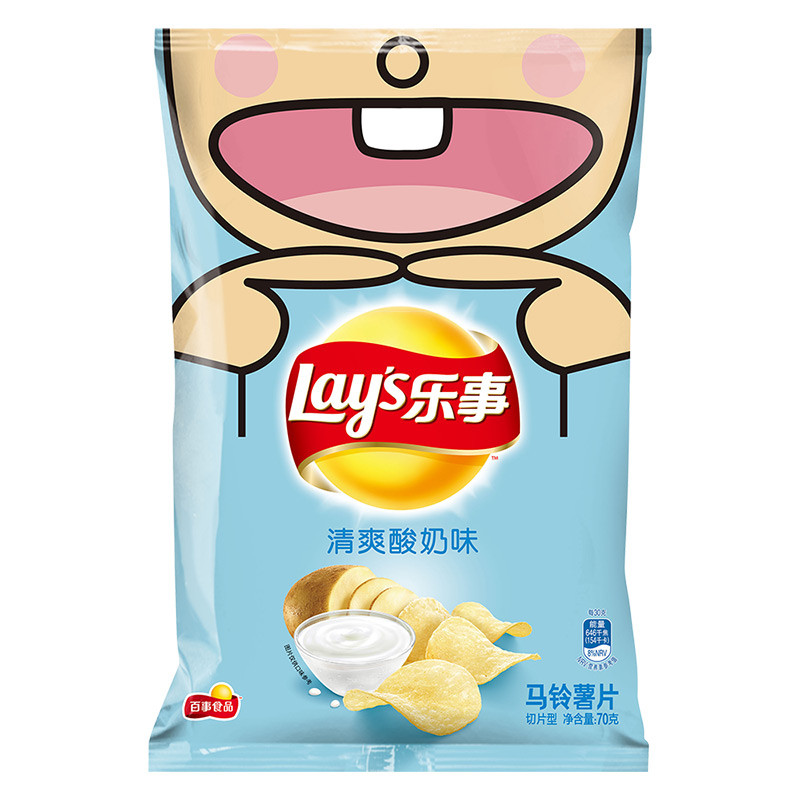 乐事 马铃薯片 清爽酸奶味70克(新老包装规格交替发货)