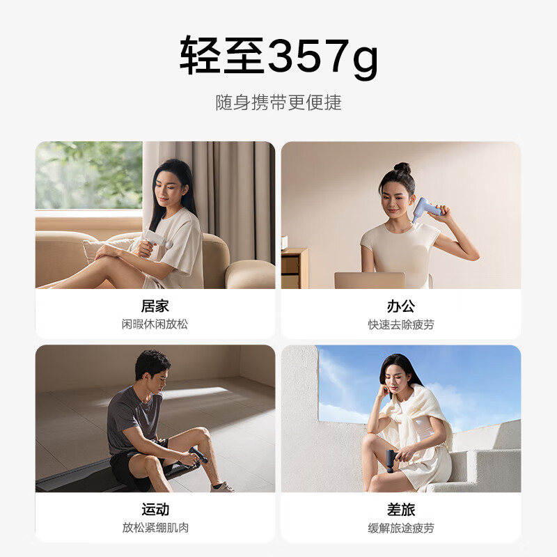小米(MI)筋膜枪3 迷你版 米家mini筋膜枪肌肉按摩枪迷你深层按摩器背部按摩仪高清大图