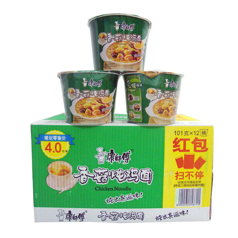 康师傅香菇炖鸡桶面101g