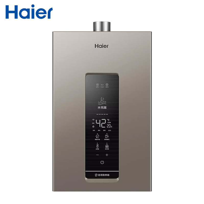 海尔(Haier)16升燃气热水器天然气 水伺服恒温 WiFi智控 轻音节能 健康抑垢JSQ31-16KL3U1