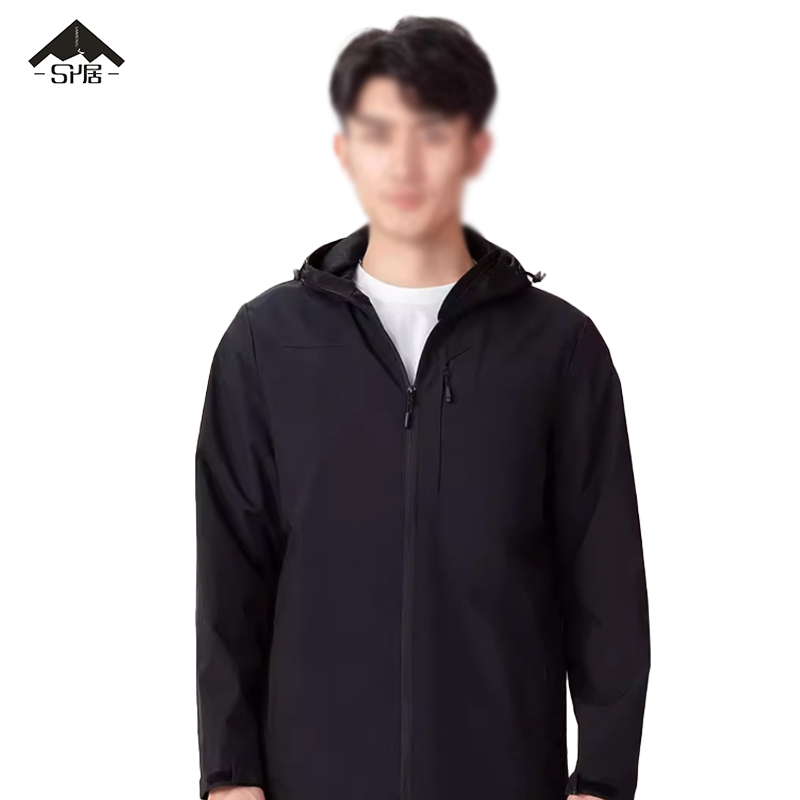 三人居春秋款男女休闲轻薄透气连帽上衣SRJ885/件高清大图