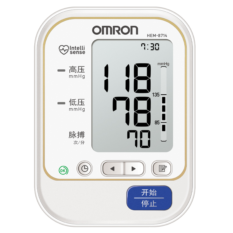 欧姆龙(OMRON)电子血压计家用上臂式血压测量仪HEM-8714(单位:台)