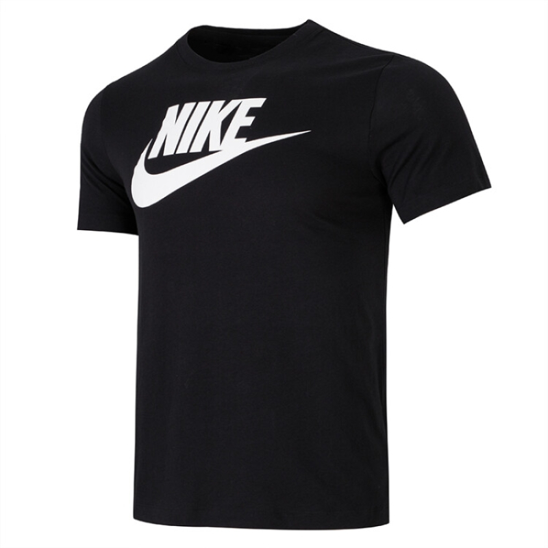 耐克(NIKE)短袖男 2023新款LOGO图案印花时尚潮流透气圆领T恤篮球系列运动服 AR5005-010/全棉大lo